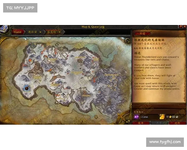 魔兽世界大地图任务信息展示